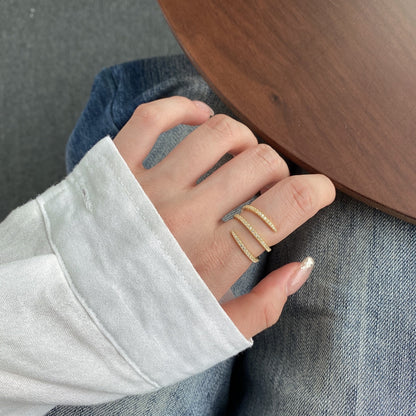 [Love Aura]Unique Vibrant Entangle Daily Ring