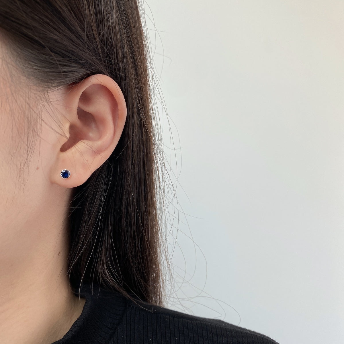 [Love Aura]Sparkling Colorful Round Shape Earrings