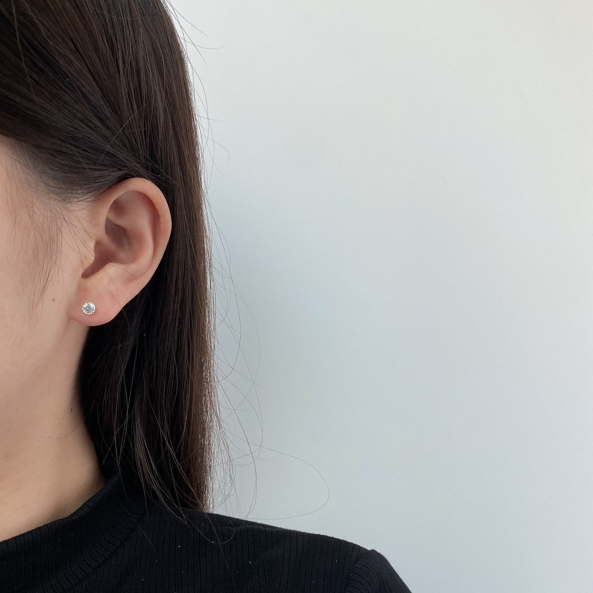 [Love Aura]Sparkling Colorful Round Shape Earrings