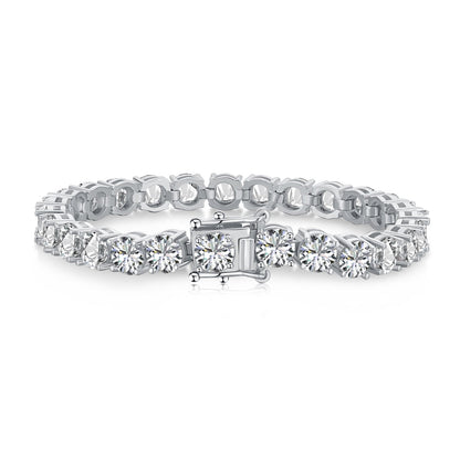 [Love Aura]0.75 Carat Dazzling Round Cut Wedding Bracelet