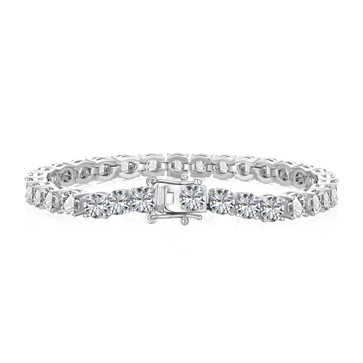 [Love Aura]Ornate Sparkling Round Cut Wedding Bracelet