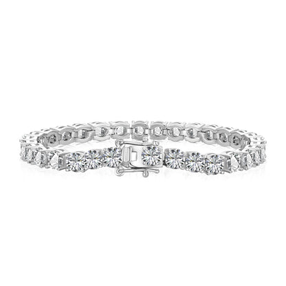 [Love Aura]Ornate Sparkling Round Cut Wedding Bracelet