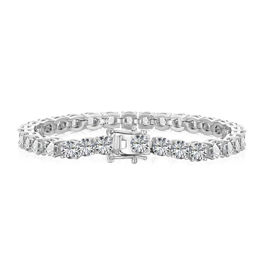 [Love Aura]Ornate Sparkling Round Cut Wedding Bracelet