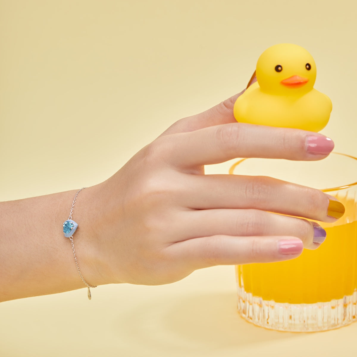 [Love Aura]Sparkling Romantic Heart Shape Lover Bracelet