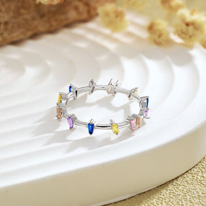 [Love Aura]Unique Trapezoid Cut Daily Ring