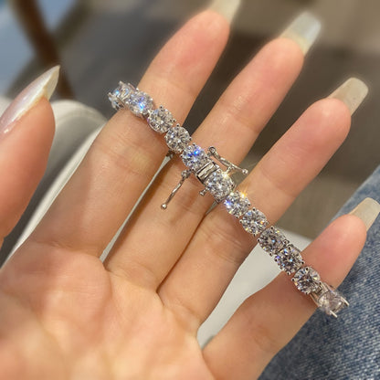 [Love Aura]0.75 Carat Dazzling Round Cut Wedding Bracelet
