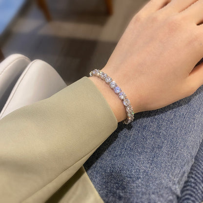 [Love Aura]0.75 Carat Dazzling Round Cut Wedding Bracelet