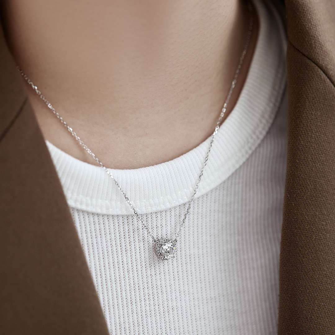 [Love Aura]Luxurious Round Cut Necklace