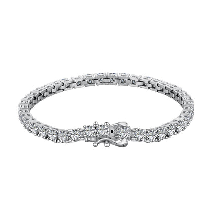 [Love Aura]Luxurious Ornate Round Cut Tennis Bracelet