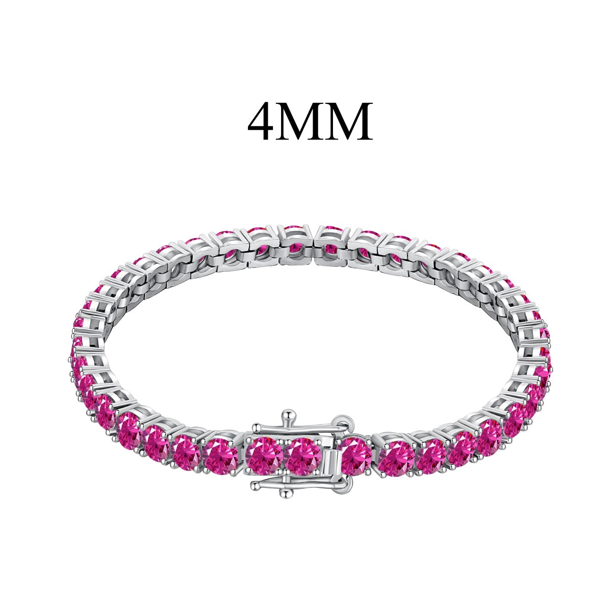 [Love Aura]Radiant Colorful Round Cut Party Bracelet