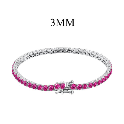 [Love Aura]Radiant Colorful Round Cut Party Bracelet