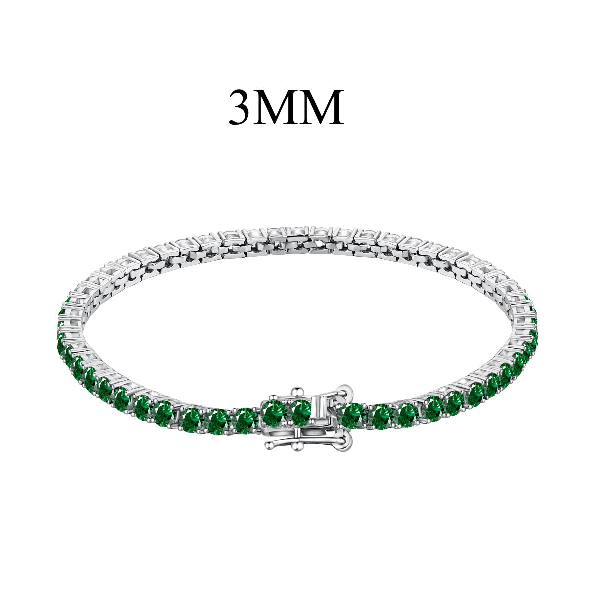 [Love Aura]Radiant Colorful Round Cut Party Bracelet