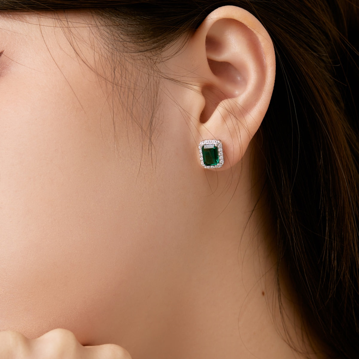 [Love Aura]Luxurious Dainty Emerald Cut Banquet Earrings