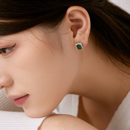 [Love Aura]Luxurious Dainty Emerald Cut Banquet Earrings