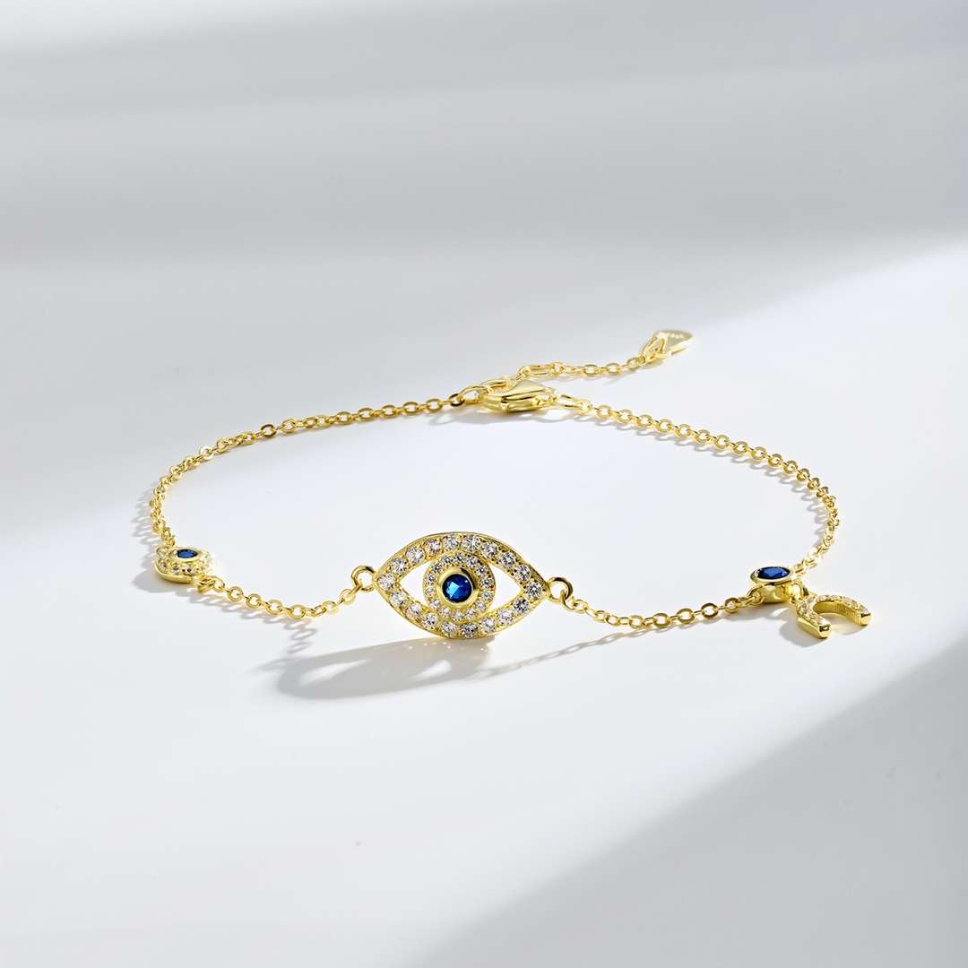 [Love Aura]Dainty Eye Shape Necklace