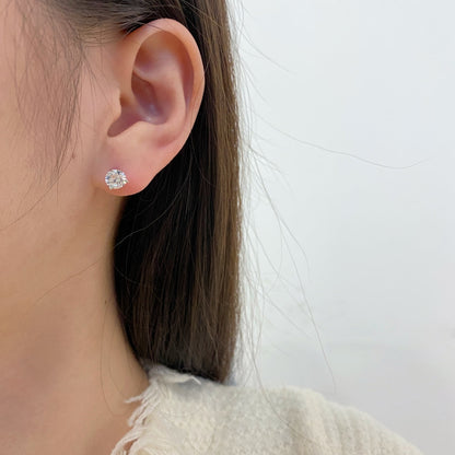 [Love Aura]Dainty Round Shape Earrings