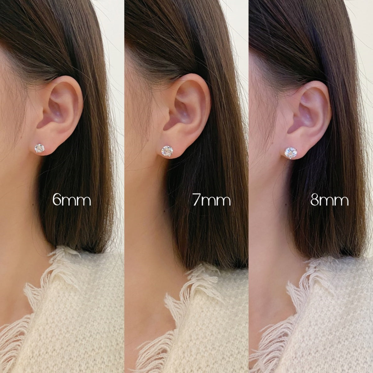 [Love Aura]Dainty Round Shape Earrings