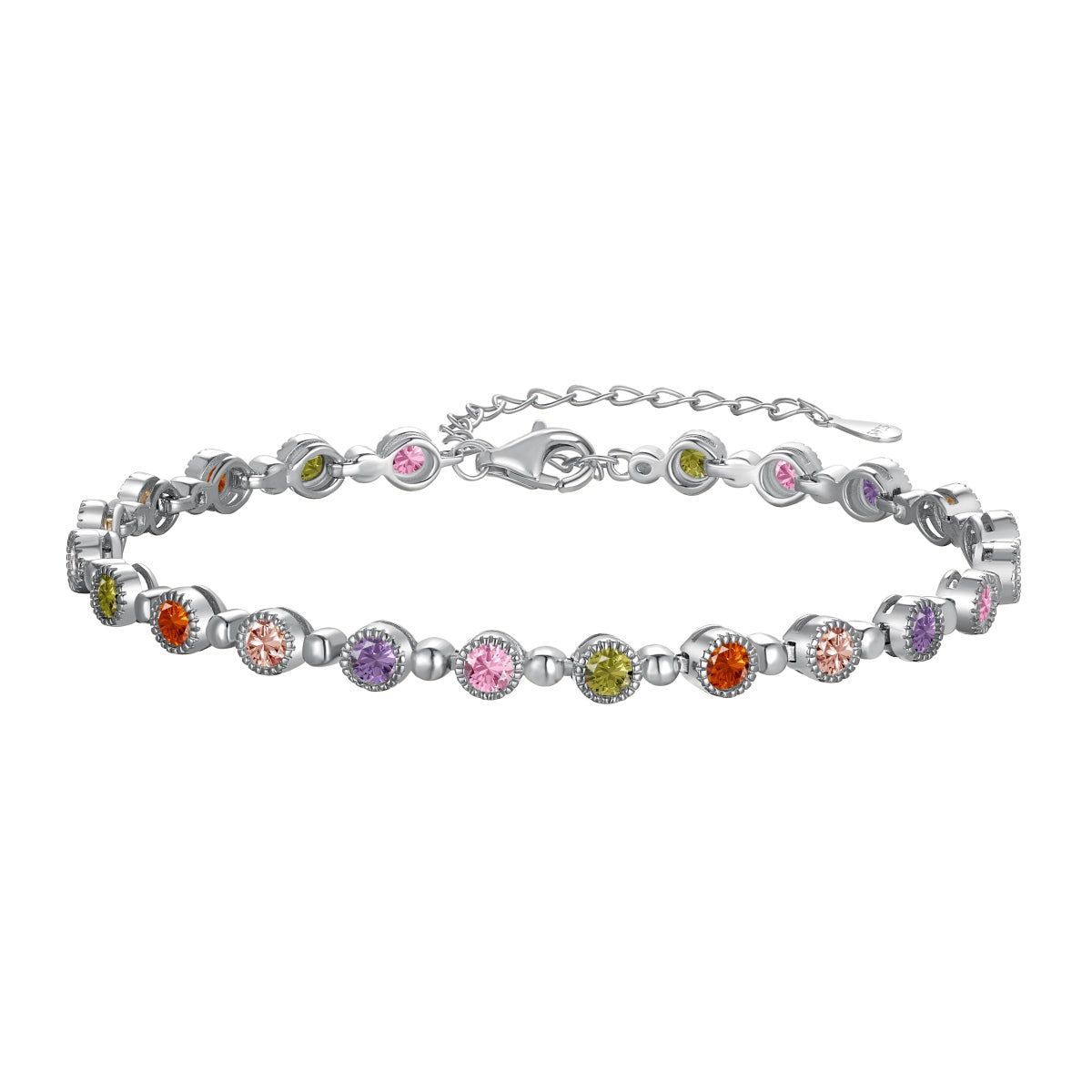 [Love Aura]Sparkling Exquisite Round Cut Party Bracelet