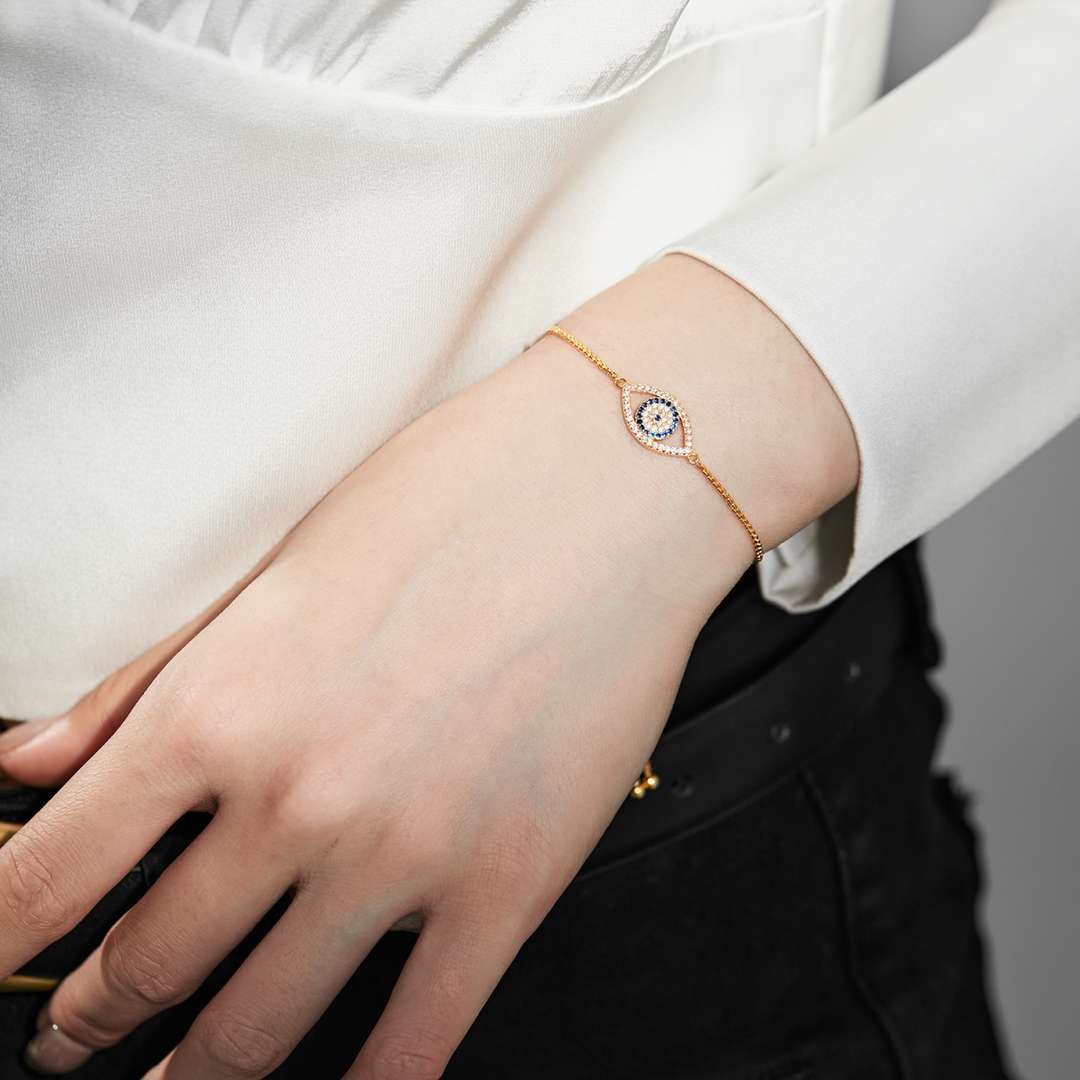 [Love Aura]Dazzling Eye Shape Necklace