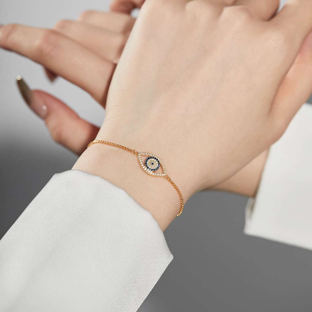 [Love Aura]Dazzling Eye Shape Necklace