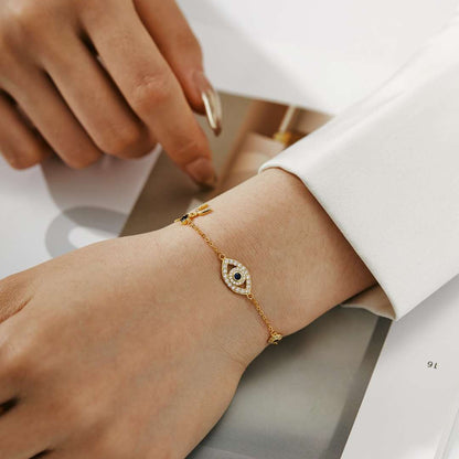 [Love Aura]Dainty Eye Shape Necklace