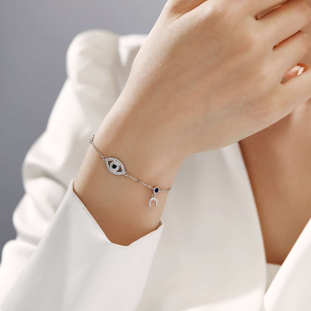 [Love Aura]Dainty Eye Shape Necklace