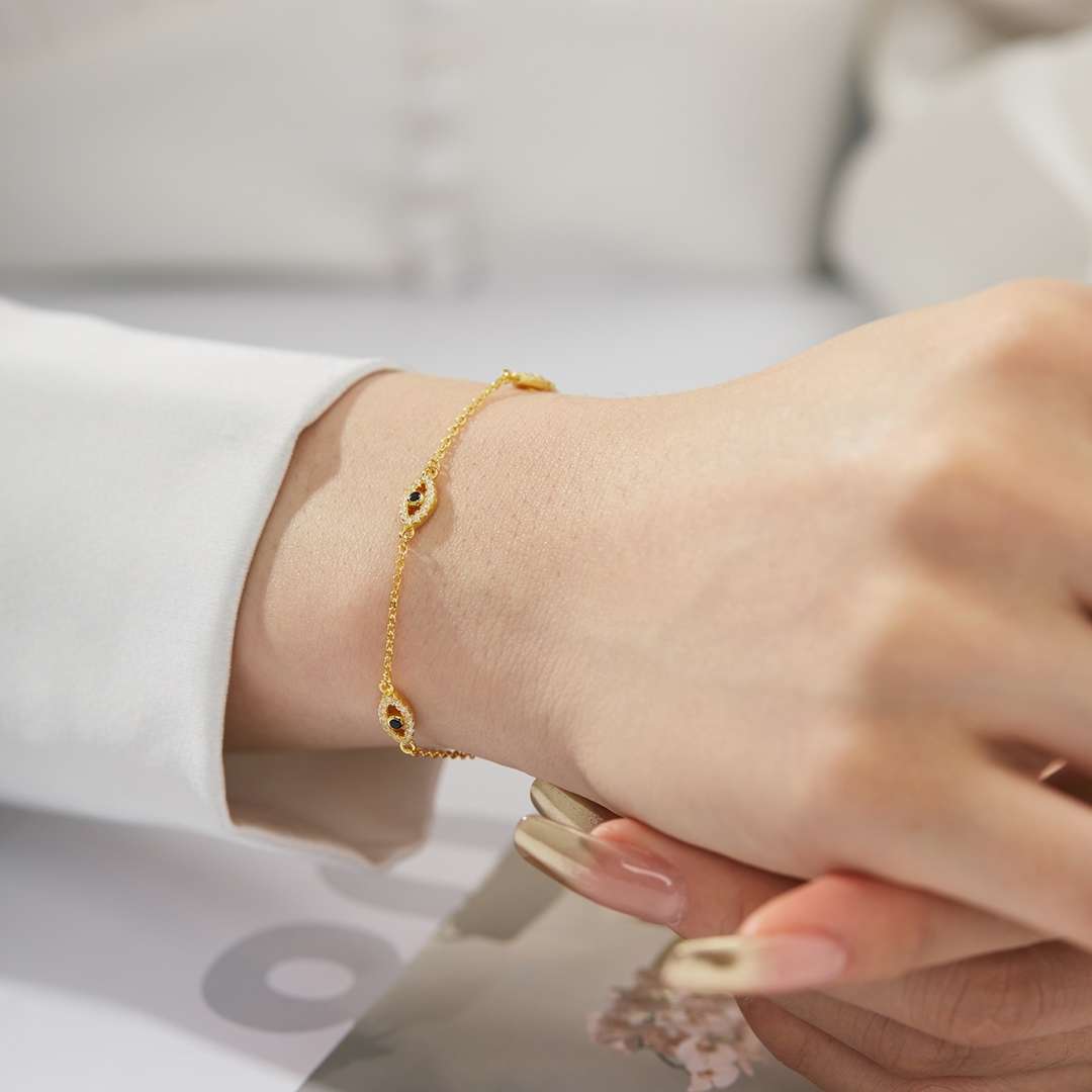 [Love Aura]Evil Eye Shape Pendent Necklace