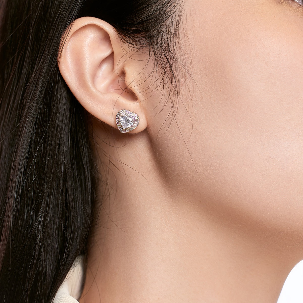 [Love Aura]Dazzling Heart Shape Lover Earrings