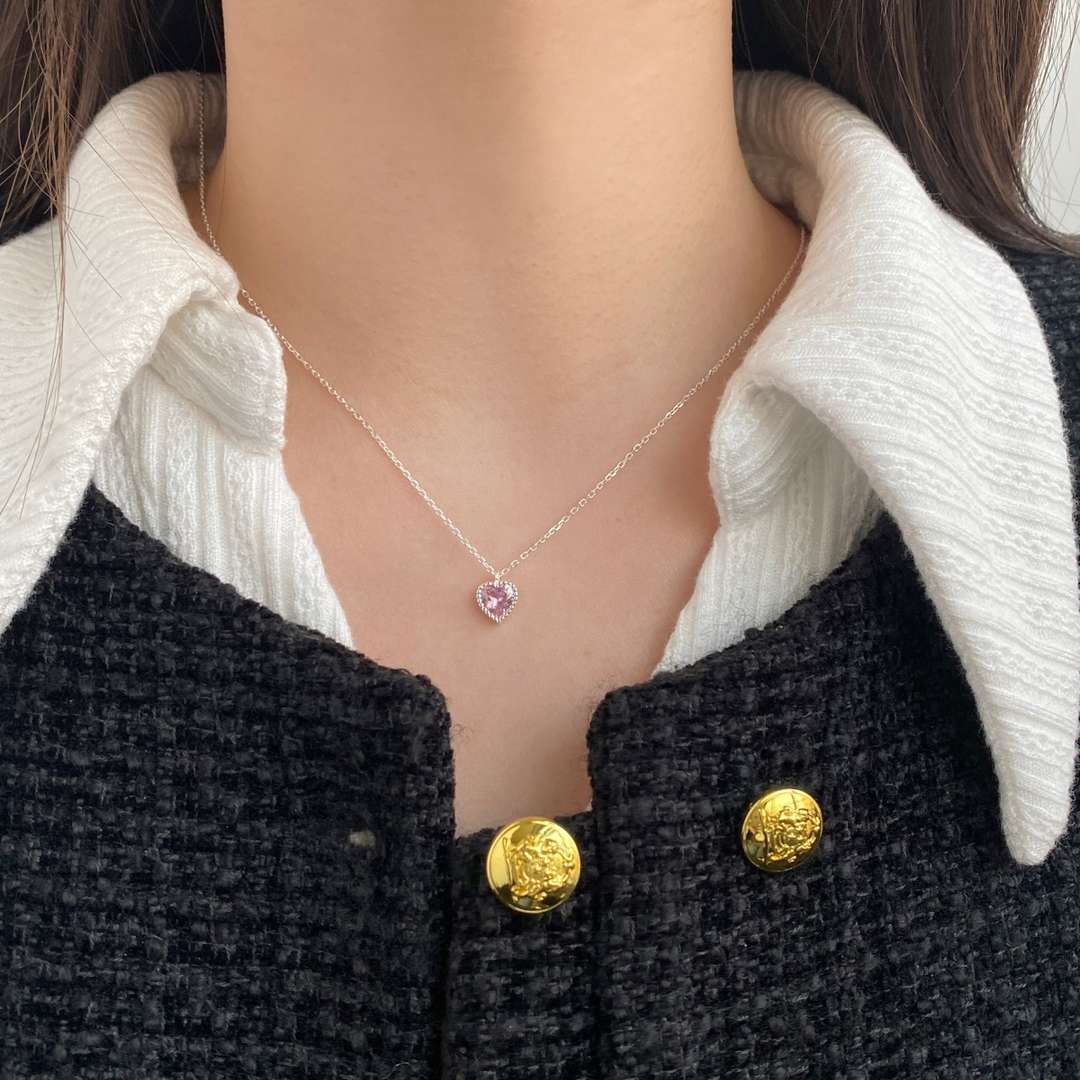 [Love Aura]Ornate Heart Shape Necklace
