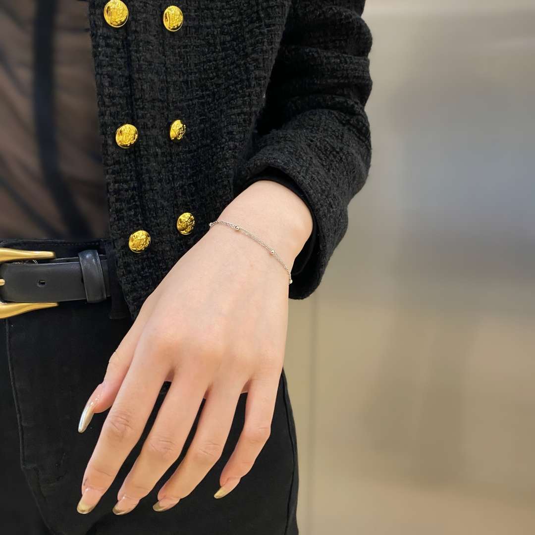 [Love Aura]Delicate Bead Double Layer Bracelet