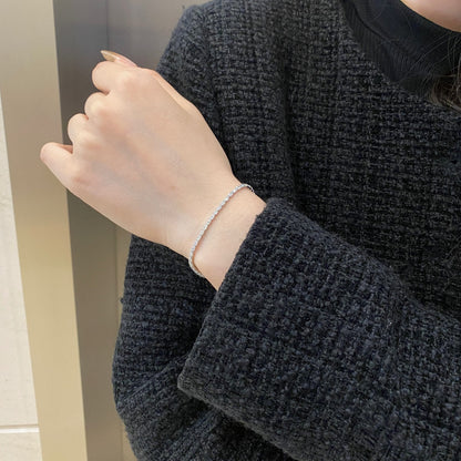 [Love Aura]Elegant Emerald Cut Daily Bracelet