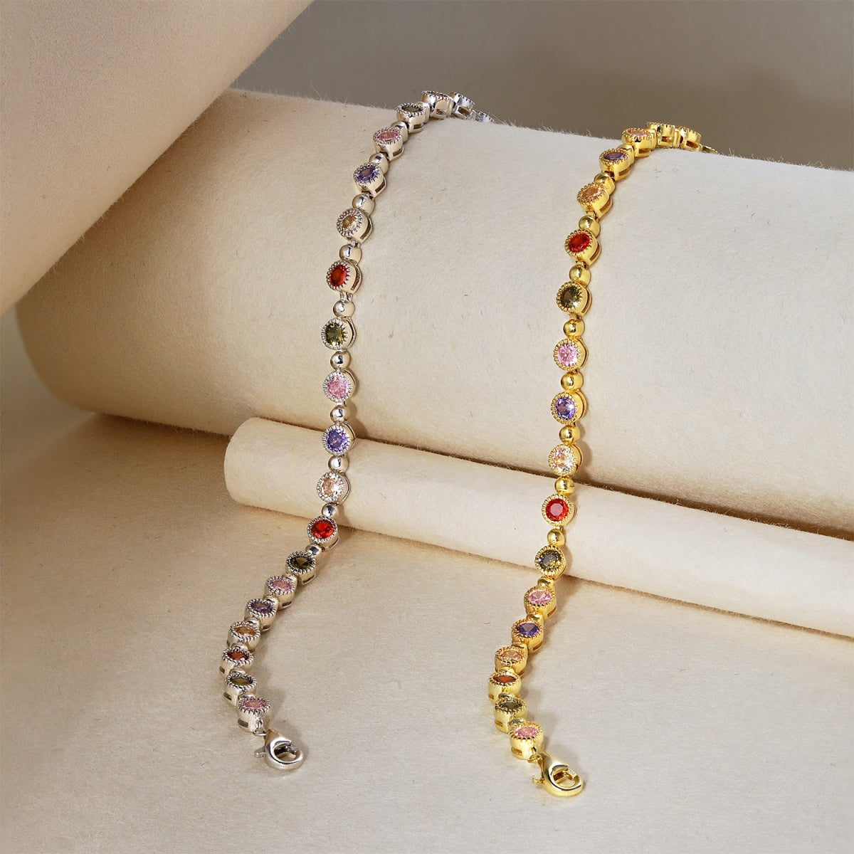 [Love Aura]Sparkling Exquisite Round Cut Party Bracelet