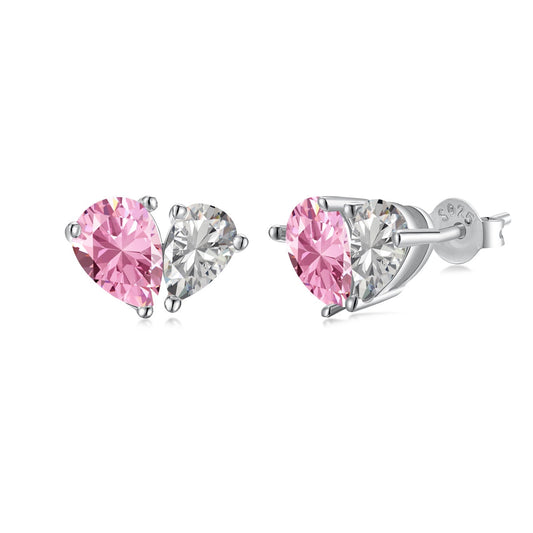 [Love Aura]Dazzling Elegant Heart Cut Lover Earrings