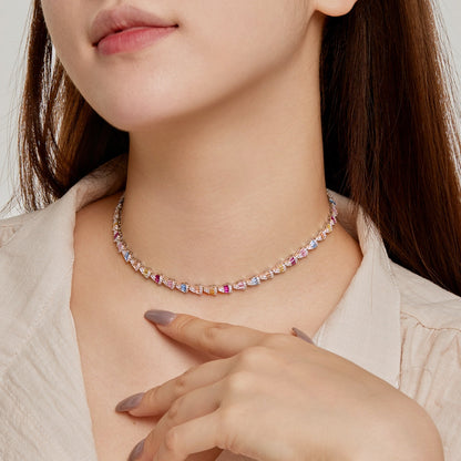 [Love Aura]Radiant Colorful Rainbow Necklace