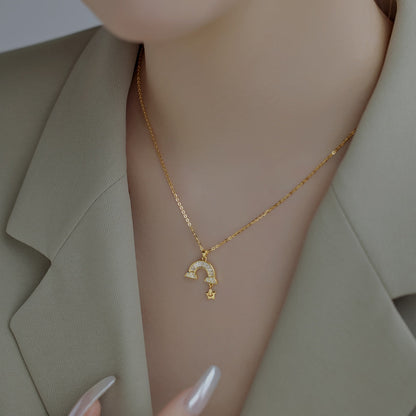 [Love Aura]Unique Rainbow Star Necklace