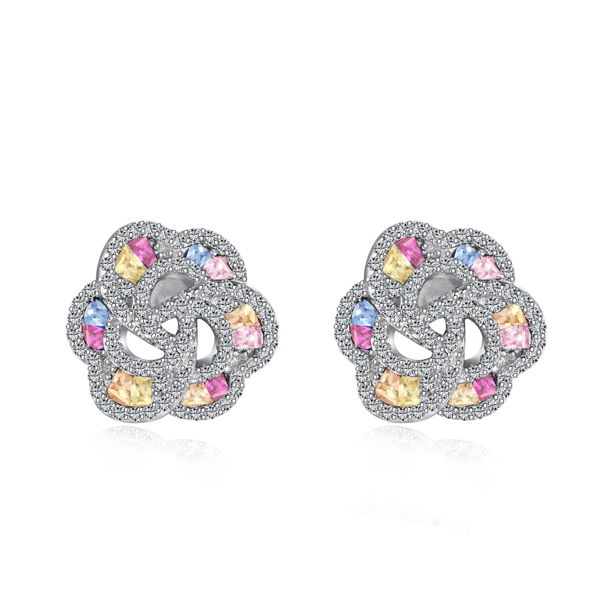 [Love Aura]Exquisite Flower Shape Daily Earrings