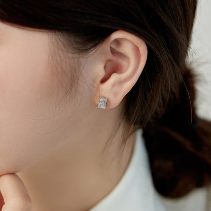 [Love Aura]Radiant Luxurious Princess Cut Daily Earrings