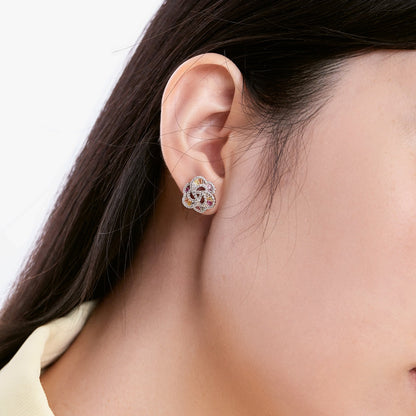 [Love Aura]Exquisite Flower Shape Daily Earrings