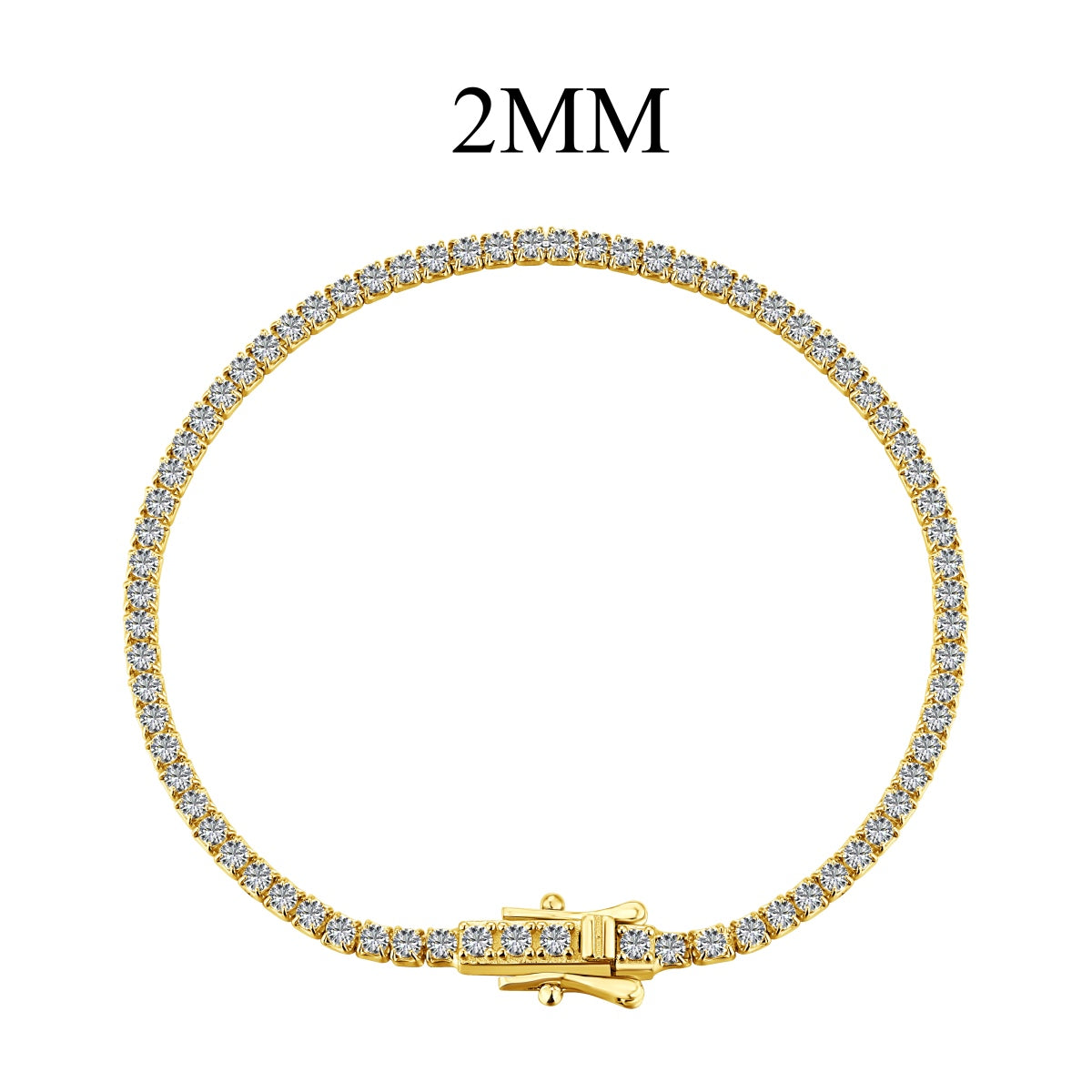 [Love Aura]Radiant Colorful Round Cut Party Bracelet