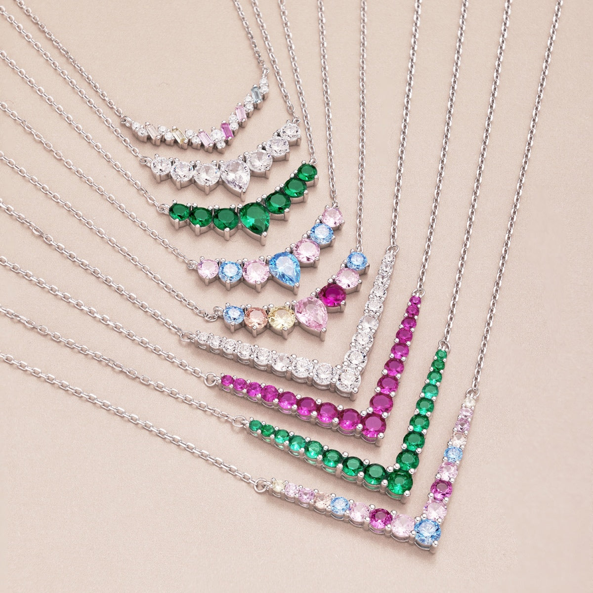 [Love Aura]Dazzling Rainbow Necklace