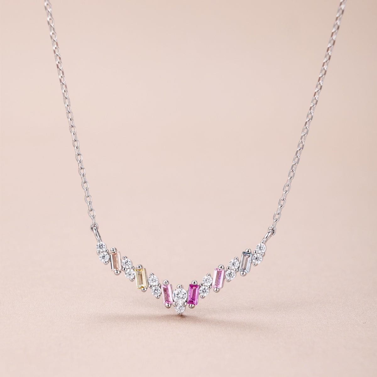 [Love Aura]Dazzling Rainbow Necklace