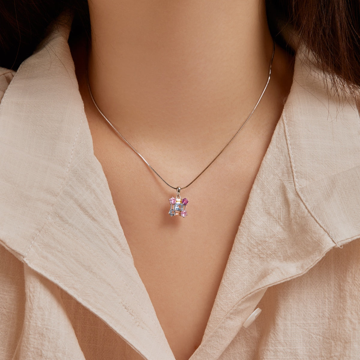 [Love Aura]Gorgeous Multi Colorful Necklace