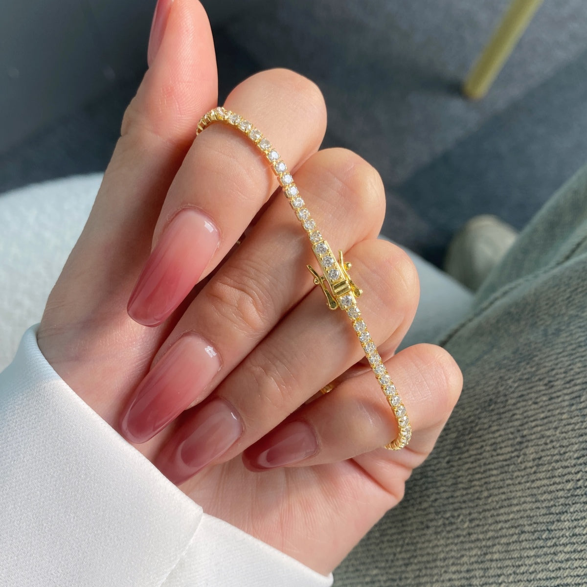 [Love Aura]Radiant Colorful Round Cut Party Bracelet