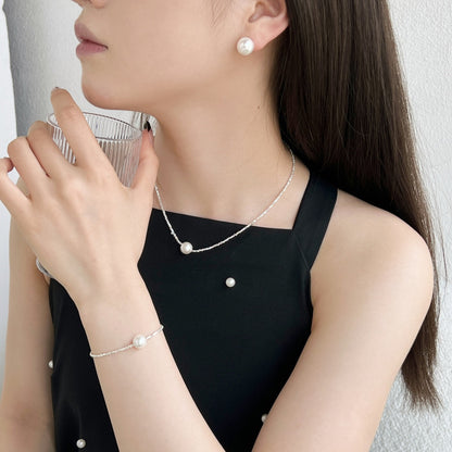 [Love Aura]Delicate Pearl Earrings