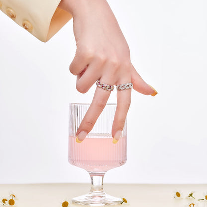 [Love Aura]Sparkling Vibrant Emerald Cut Daily Ring