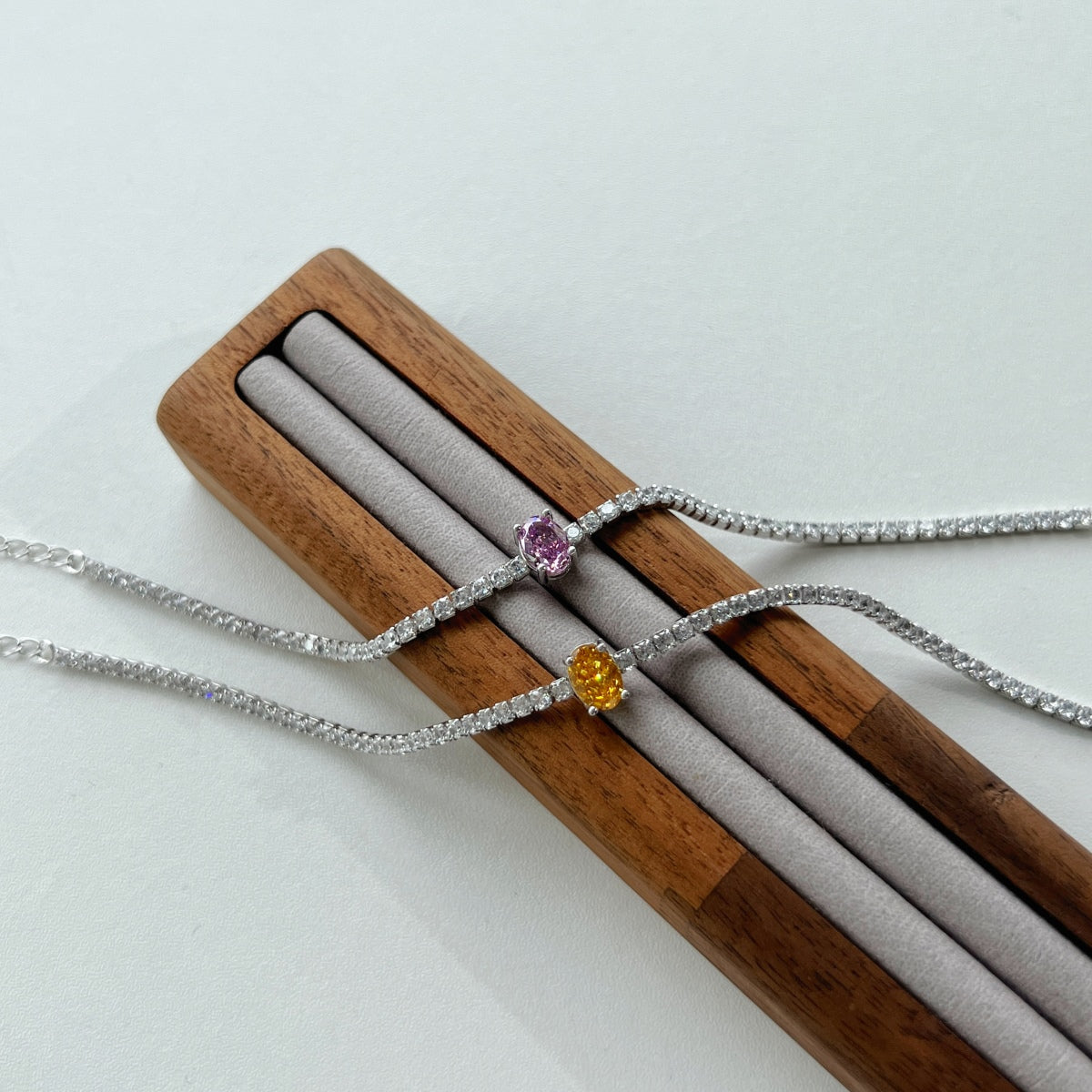 [Love Aura]0.75 Carat Exquisite Oval Cut Daily Bracelet