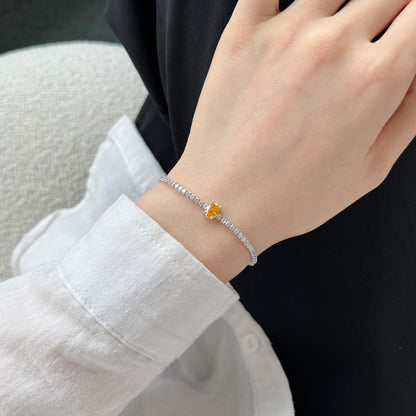 [Love Aura]0.75 Carat Exquisite Oval Cut Daily Bracelet