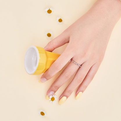 [Love Aura]Charming Colorful Round Cut Daily Ring