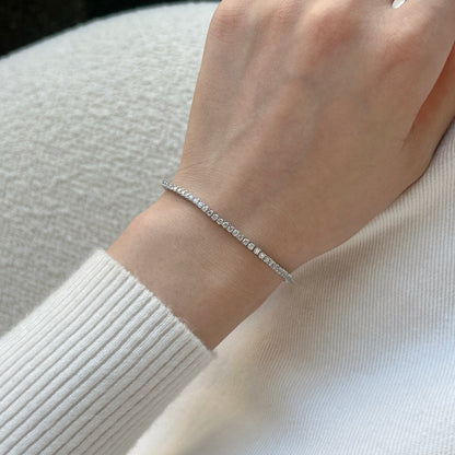 [Love Aura]Dazzling Exquisite Round Cut Daily Bracelet