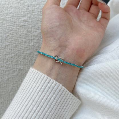 [Love Aura]Dazzling Exquisite Round Cut Daily Bracelet